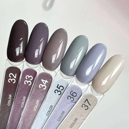 Edler Gel-Nagellack Farbe Nr. 35 Grau 9ml