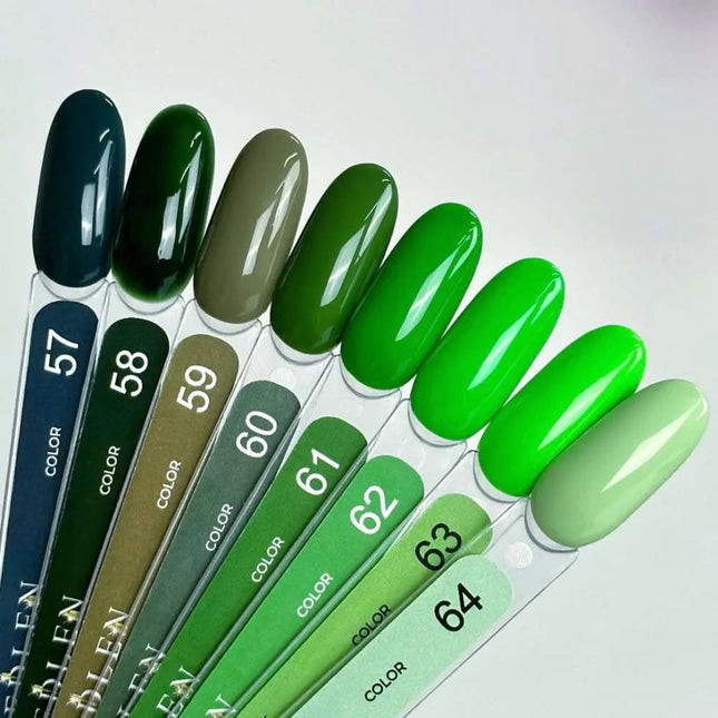 Edler Gel-Nagellack, Farbe Nr. 57 Viridian, 9 ml