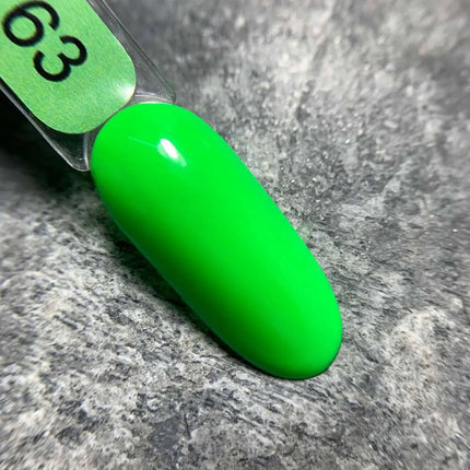 Гель-лак Edlen, цвет №63 «Неоново-зелёный», 9ml