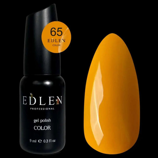 Edler Gel-Nagellack, Farbe Nr. 65 Senfgelb, 9 ml