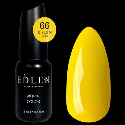 Edlen Gel-Nagellack in der Farbe №66 Eigelb-Gelb, 9ml