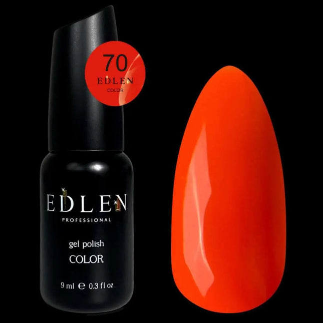 Edlen Gel-Nagellack in der Farbe Nr. 70 Neonorange, 9 ml
