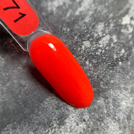 Edler Gel-Nagellack, Farbe Nr. 71 Neonrot, 9ml