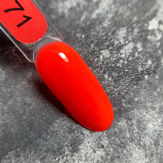 Edler Gel-Nagellack, Farbe Nr. 71 Neonrot, 9ml