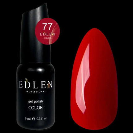 Edlen Gel Polish Color №77 Crimson Red 9ml