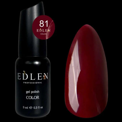 Edlen Gel-Nagellack Farbe №81 Rubin 9ml