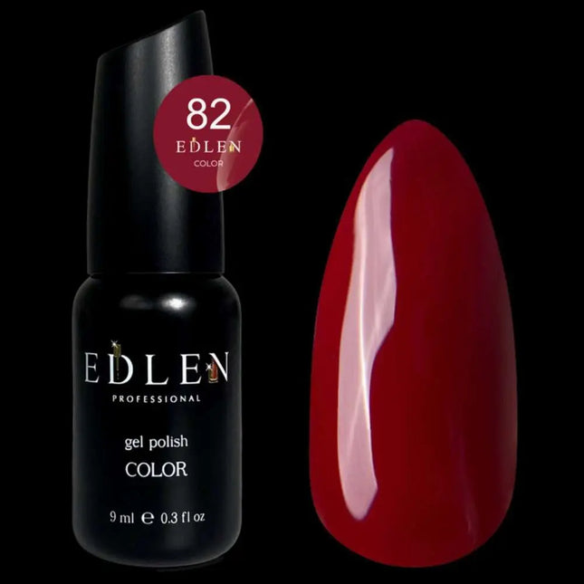 Edlen Gel-Nagellack Farbe Nr. 82 Dunkelrubin 9 ml