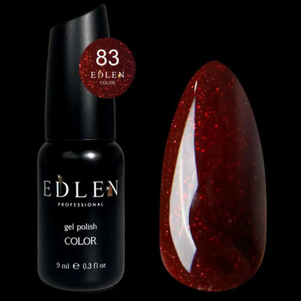 Edler Gel-Lack Farbton Nr. 83 Kräftiges Rot mit Shimmer, 9 ml