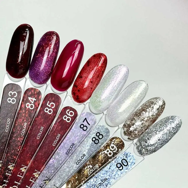 Edler Gel-Lack Farbton Nr. 83 Kräftiges Rot mit Shimmer, 9 ml