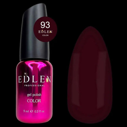 Edlen Gel-Nagellack Farbe Nr. 93 Burgunderrosé 9 ml