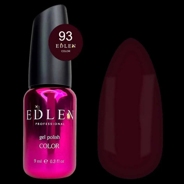 Edlen Gel-Nagellack Farbe Nr. 93 Burgunderrosé 9 ml