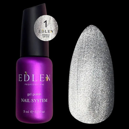Edler Cat-Eye-Sparkle Nr. 1 Silber 9ml
