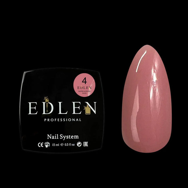 Edlen Water Acrygel Nr. 04 Pfirsich Braun 15ml