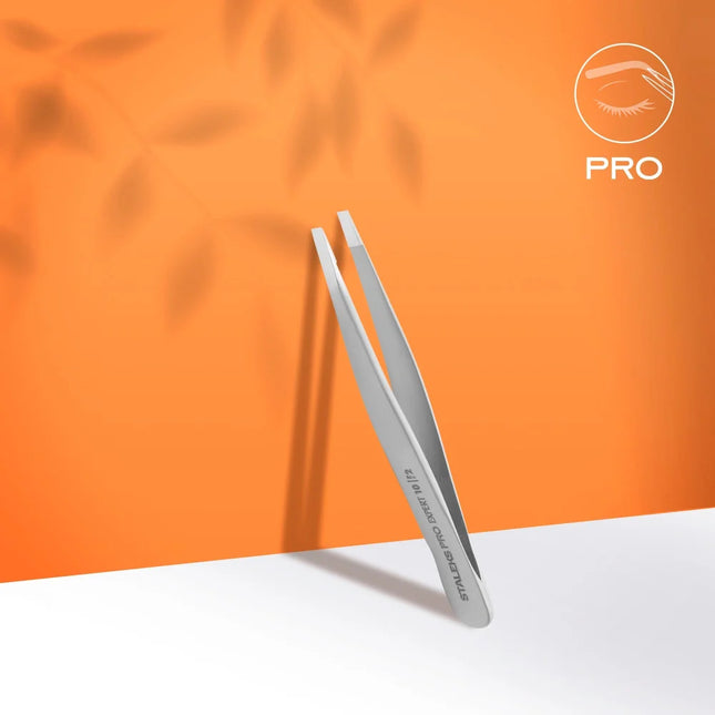 Eyebrow tweezers Staleks Pro Expert 10 Type 2 TE-10/2 - Eyebrow tweezers