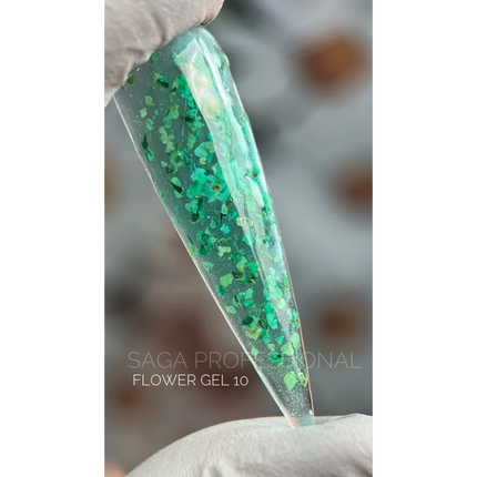 Flower Gel №10 5 ml Saga Professional - Gel paint