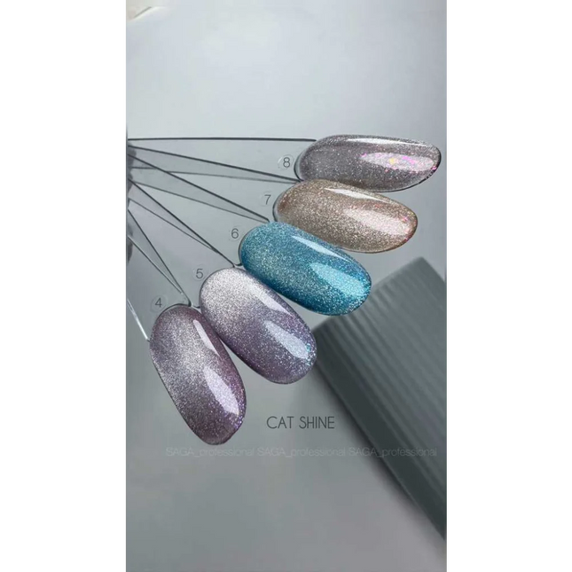 Gel polish Cat Shine №4 9 ml Saga Professional - Gel Nail Polish