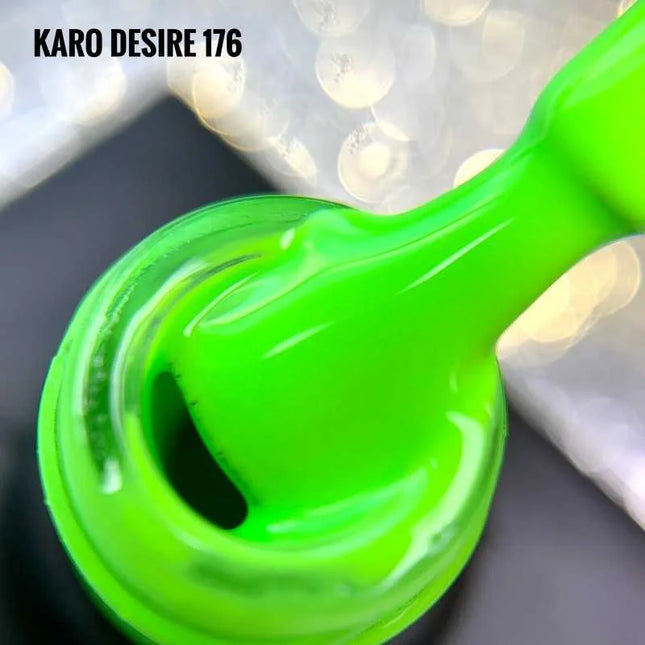 Gel Polish Desire 176 Neon green 8ml KARO - Gel Nail Polish
