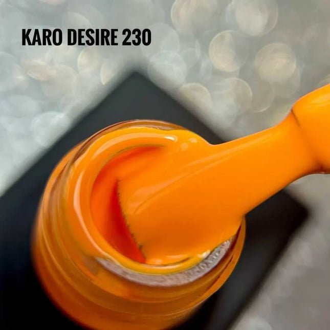 Gel Polish Desire 230 Safety orange 8ml KARO - Gel Nail Polish