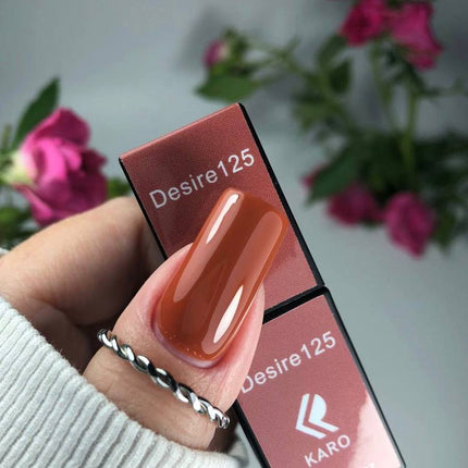 Гель-лак Desire №125 коричневая кожа 8 мл KARO