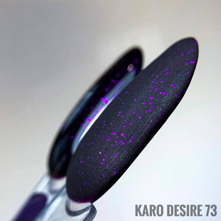 Gel Polish Desire №73 deep violet with glitter 8ml KARO
