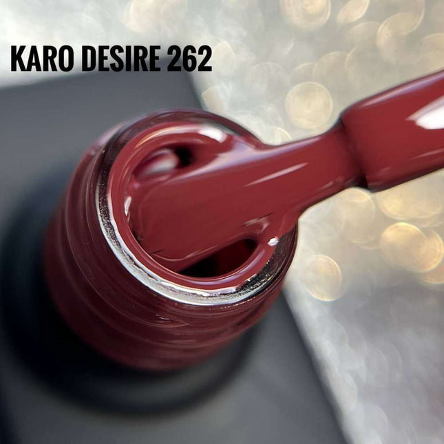 Гель-лак Desire №262 червоно-коричневий 8 мл KARO