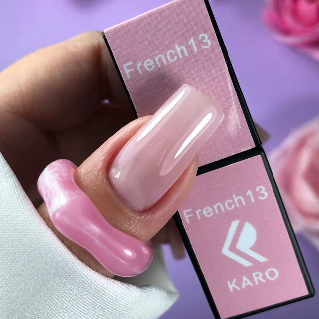 Gel Polish French 13 transluzentes helles Rosa 8ml KARO