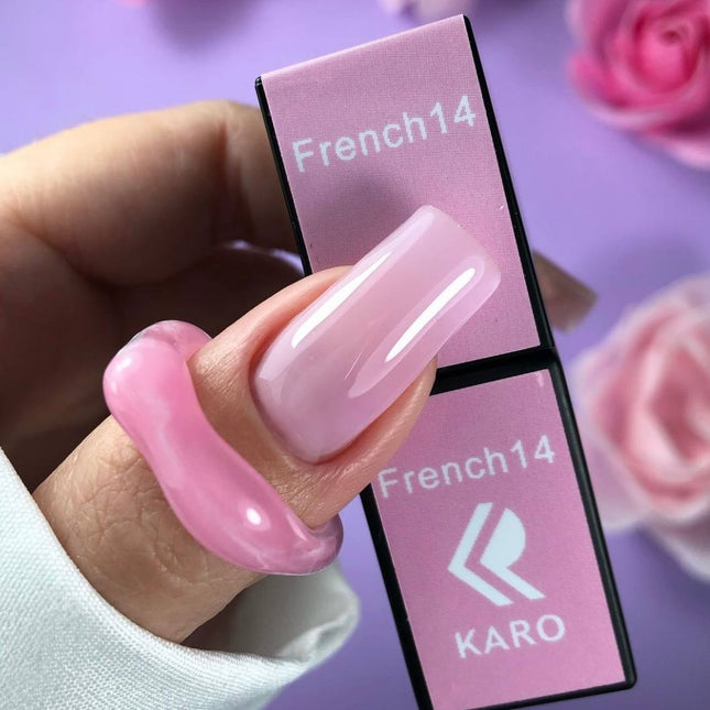 Gel Polish French 14 transluzentes Rosa 8ml KARO