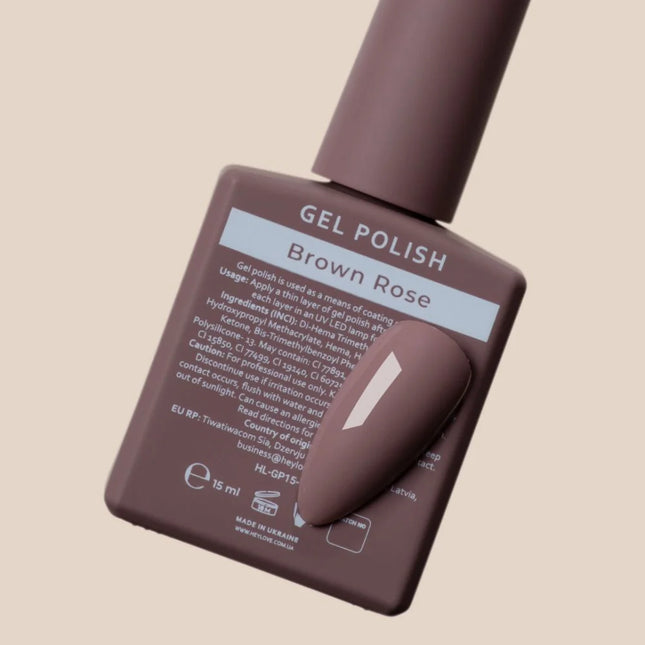 HEYLOVE Gel Polish Brown Rose 15ml - Color Mocha - Gel Nail Polish