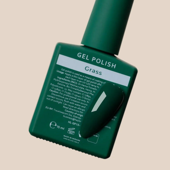 HEYLOVE Gel Polish Grass 15ml - Color Dark Green - Gel Nail Polish