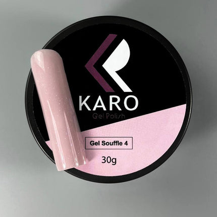 Karo Souffle Gel №4 Dust rose with shimmer 30ml