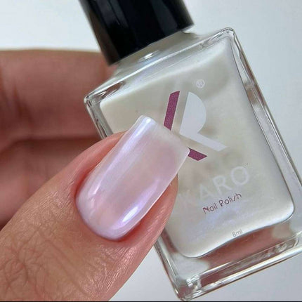 Лак для ногтей Karo 1 молочный с эффектом растирания 8ml