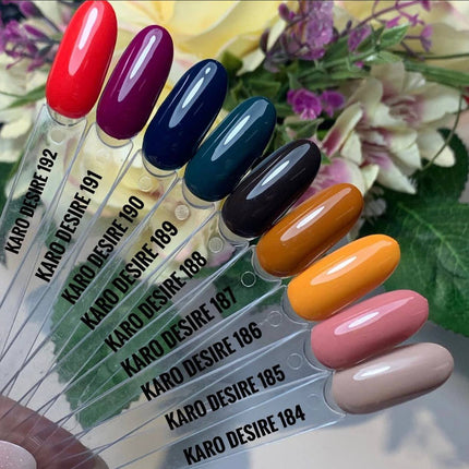 Gel-Lack Desire №187 dunkelorange 8ml KARO