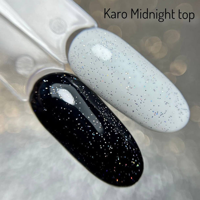 Decklack Mitternacht mit Glitzer 10ml Karo