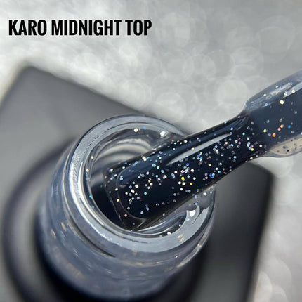 Топове покриття Midnight з блискітками 10ml Karo