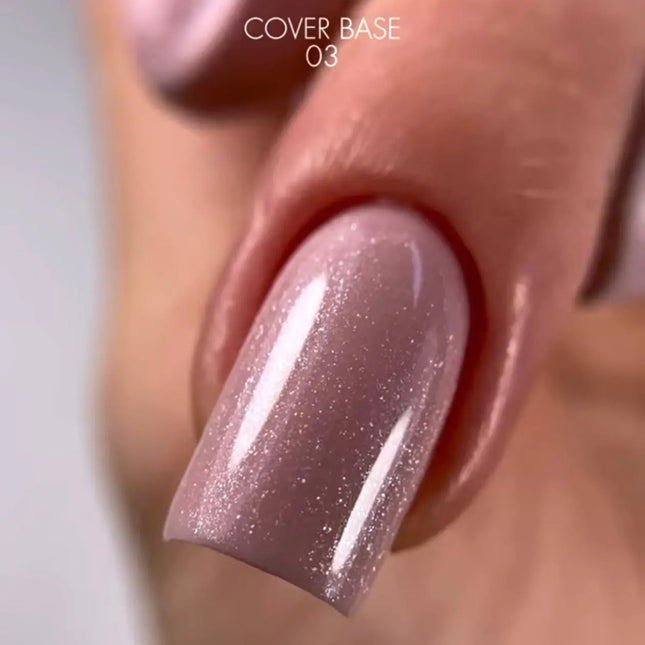 Kodi Cover Base Gel №3 Pink Beige with shimmer 7ml