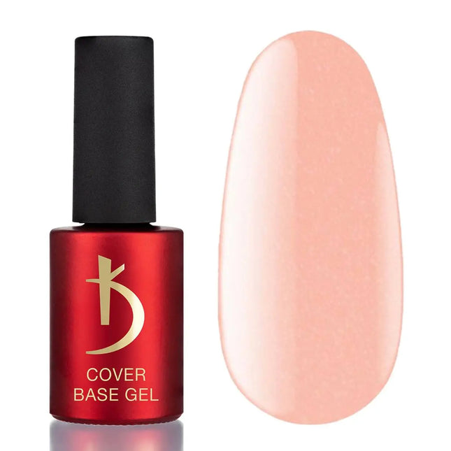 Kodi Cover Base Gel №4 Warm Peach with shimmer 7ml