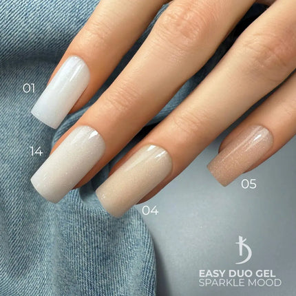 Kodi Easy Duo Gel Sparkle Mood №1 Milky mit Shimmer 15g