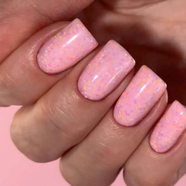 Luna Tutti Frutti Grundlack №11 Pink mit bunten Dekoflocken 13ml