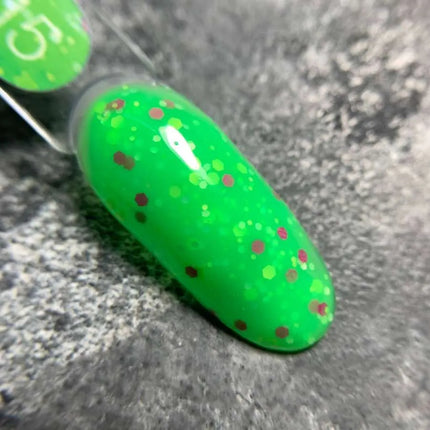 Luna Tutti Frutti Grundlack №15 Toxic Green mit dekorativen Flakes 13ml