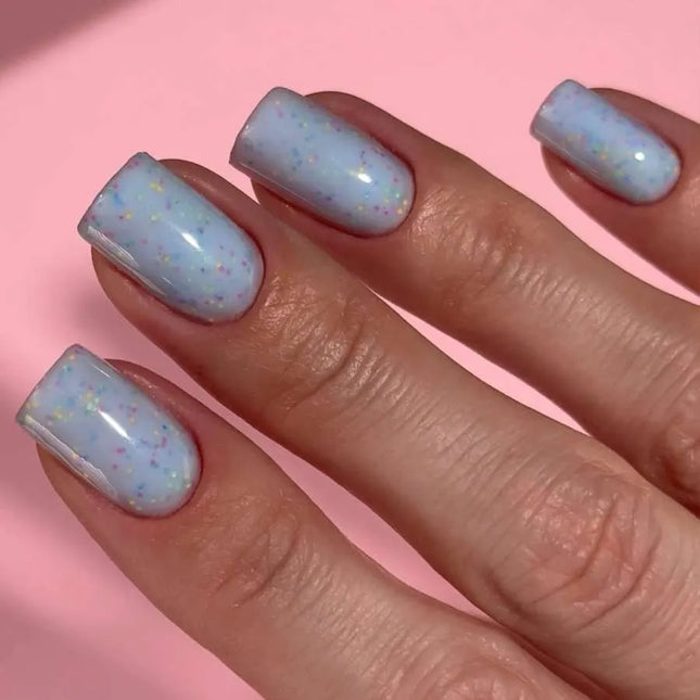 Luna Tutti Frutti Grundlack №18 Hellblau mit mehrfarbigen Flocken 13ml