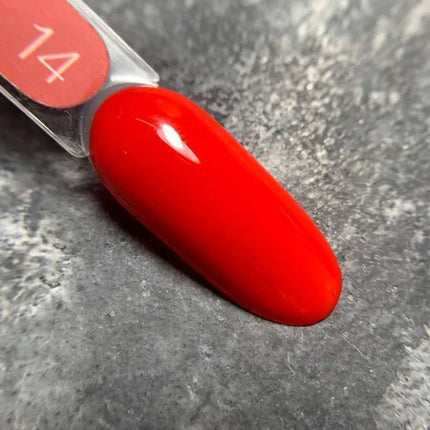 Luna Gel Polish Nr. 014 Farbe Leuchtendes Rot 8ml