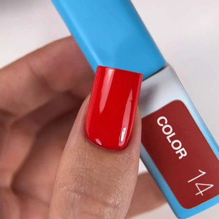 Luna Gel Polish Nr. 014 Farbe Leuchtendes Rot 8ml
