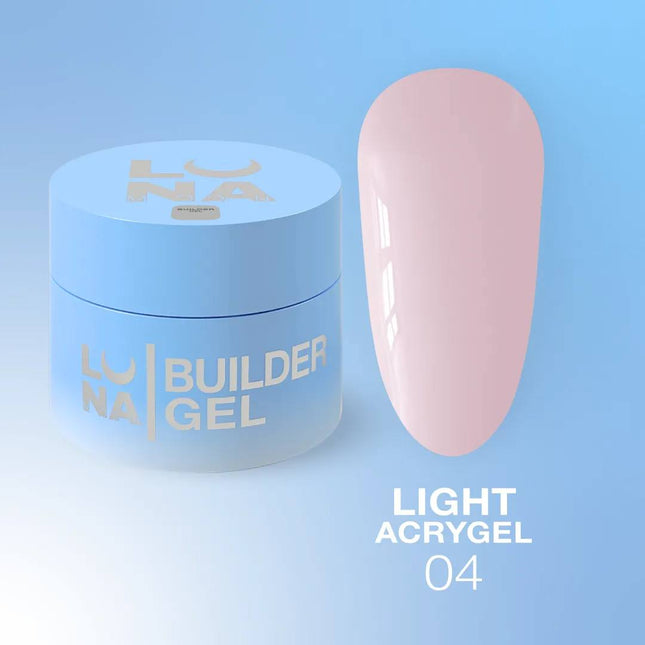 Luna Light Acrygel №04 Молочний з рожевим відтінком 30 мл