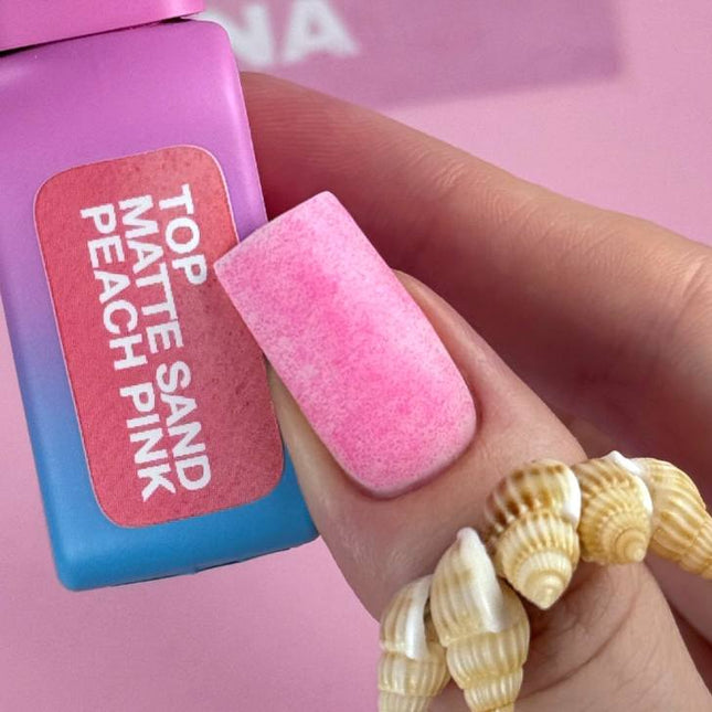 Luna Decklack Sand Pfirsich Pink Matt mit kleinen Flocken 13ml