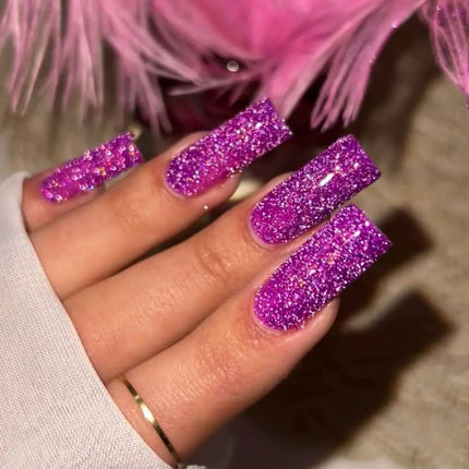 Luna Gel Polish Nr. 216 Reflection Purple mit mehrfarbigen Glitzereffekten 8ml