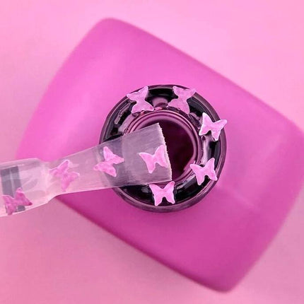 Luna Decklack Butterfly Pink mit pinken Dekorelementen 13ml