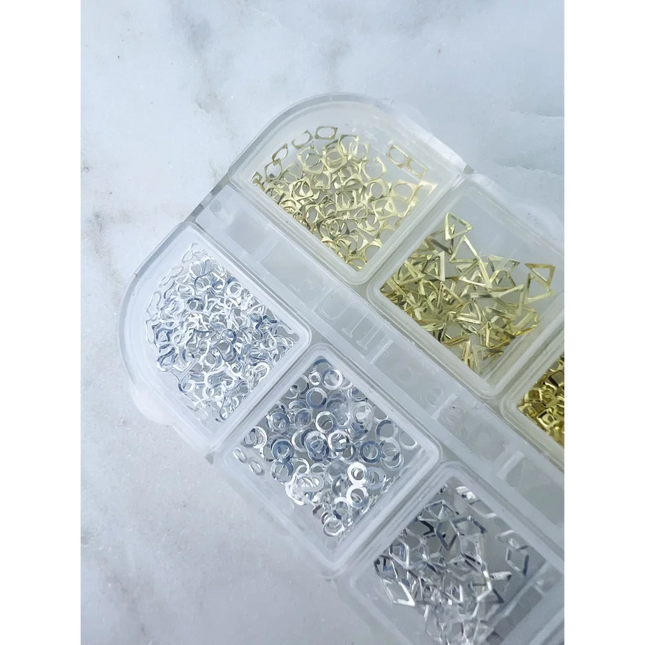 Metal gold decor - 07 - Decor for nail
