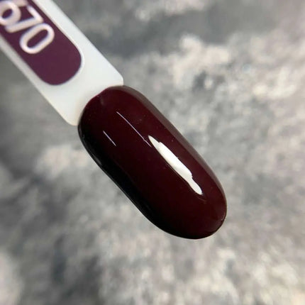 Гель-лак MOON №670 Шоколадна ягода 8ml
