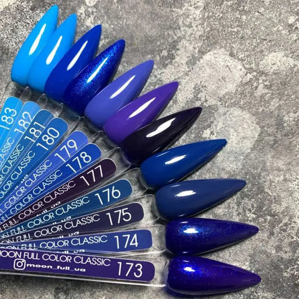 MOON Gel-Nagellack Nr. 183 Leuchtendes Blau 8ml