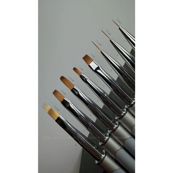 Nail brush Oval 7mm №5 Saga Professional - Nail Art Brushes